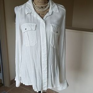 Free people beautiful white top!  Brand New